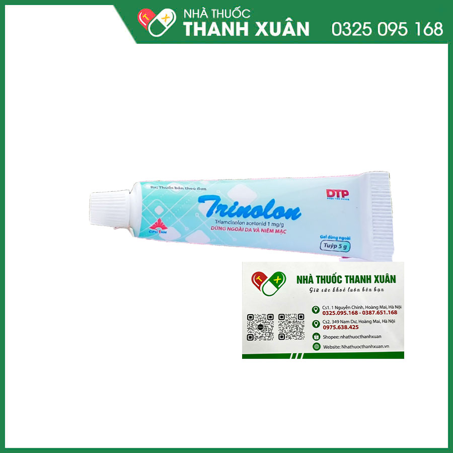 Trinolon thuốc điều trị nhiều bệnh da liễu như viêm da, ngứa, vảy nến, ban đỏ, rụng tóc, bỏng và bệnh tự miễn